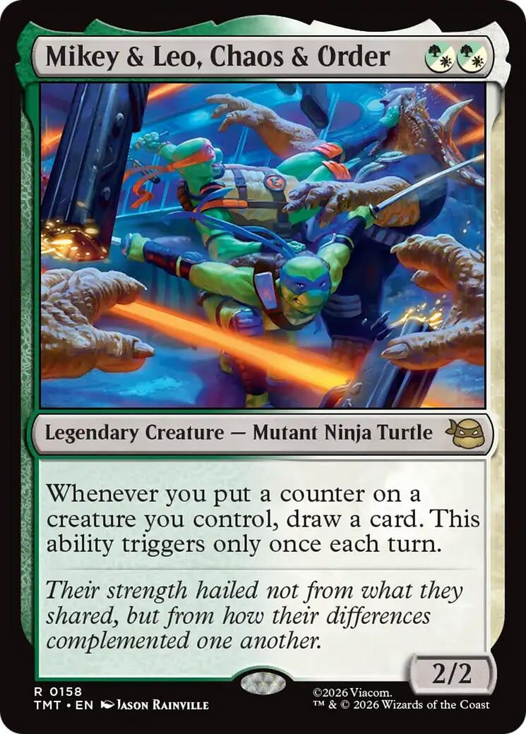 Image for Mikey & Leo, Chaos & Order (Teenage Mutant Ninja Turtles) (158) - Magic: The Gathering