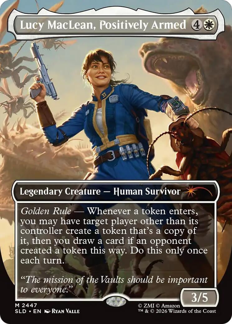 Image for Lucy MacLean, Positively Armed (Secret Lair Drop Series) (2447) (SLD) - Magic: The Gathering