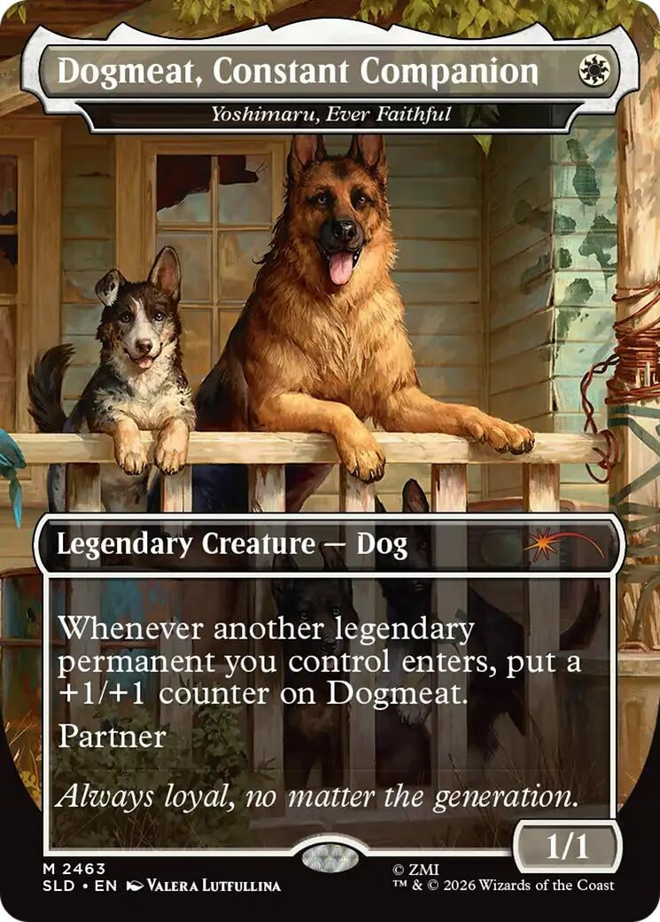 Image for Dogmeat, Constant Companion - Yoshimaru, Ever Faithful (Secret Lair Drop Series) (2463) (SLD) - Magic: The Gathering
