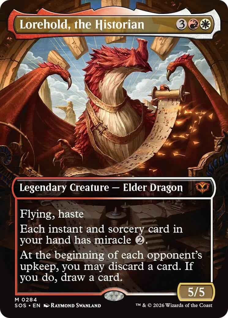 Image for Lorehold, the Historian (Borderless) (Secrets of Strixhaven) (284) - Magic: The Gathering