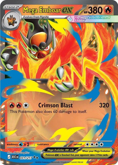 Mega Emboar ex (ME: Ascended Heroes) (031/217)