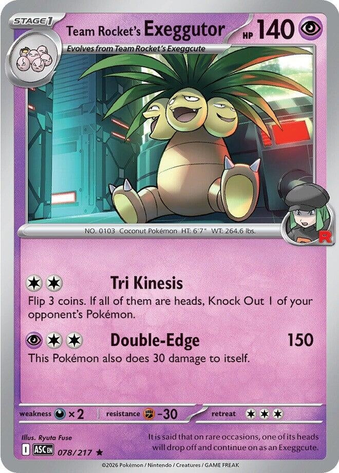 Team Rocket's  exeggutor (ME: Ascended Heroes) (078/217)