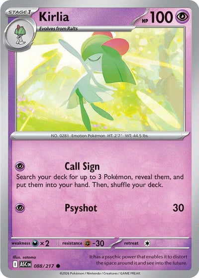 Kirlia (ME: Ascended Heroes) (088/217)