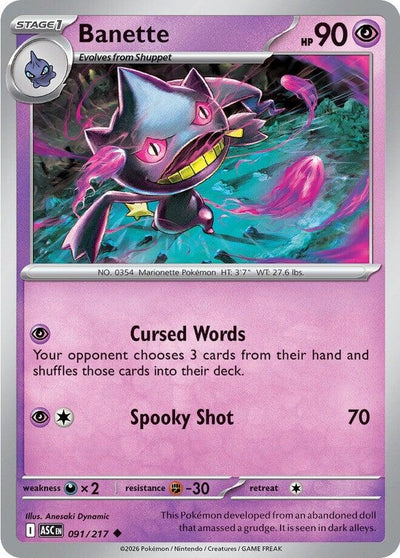 Banette (ME: Ascended Heroes) (091/217)