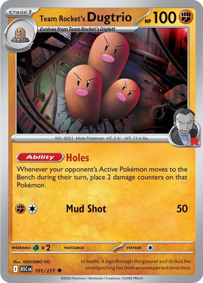 Team Rocket's Dugtrio (ME: Ascended Heroes) (101/217)