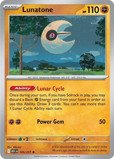 Lunatone (ME: Ascended Heroes) (105/217)