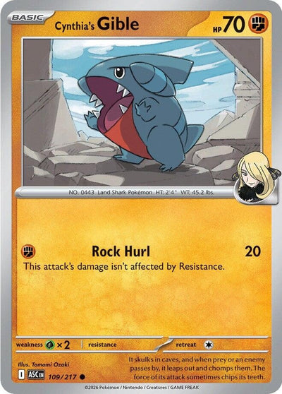 Cynthia's Gible (ME: Ascended Heroes) (109/217)