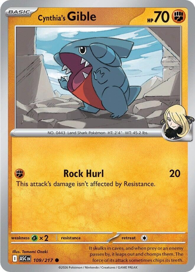 Cynthia's Gible (ME: Ascended Heroes) (109/217)
