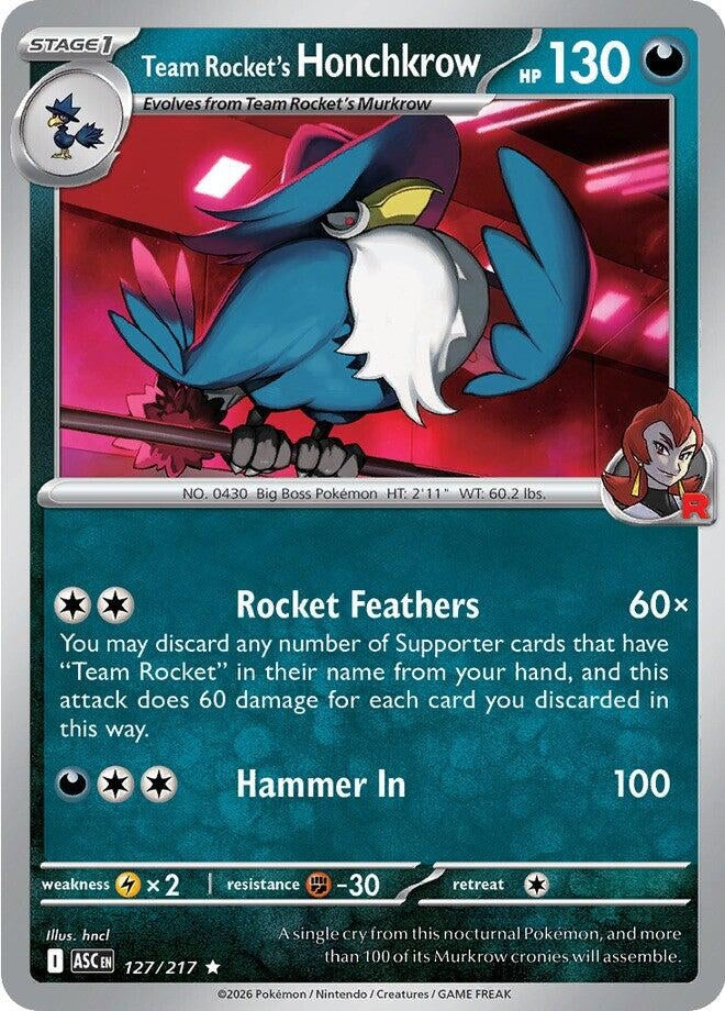 Team Rocket's Honchkrow (ME: Ascended Heroes) (127/217)