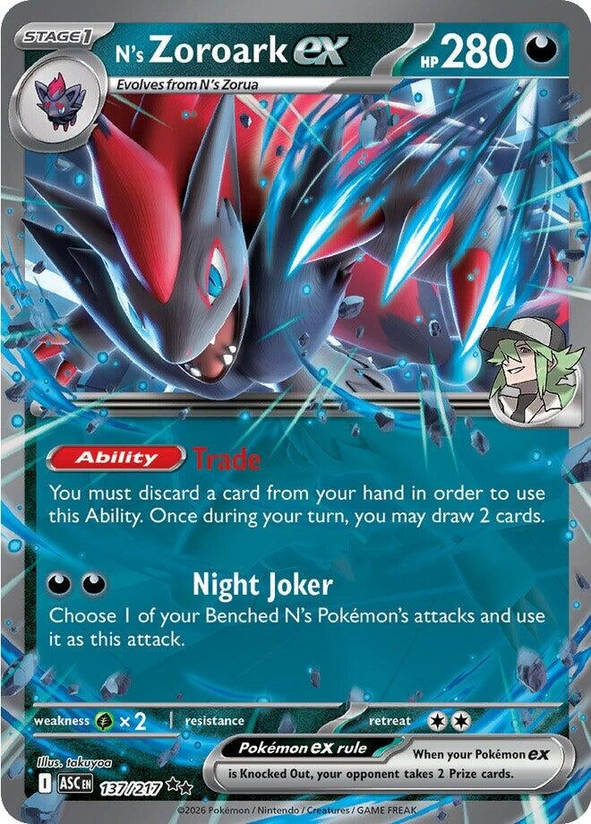 N's Zoroark ex (ME: Ascended Heroes) (137/217)