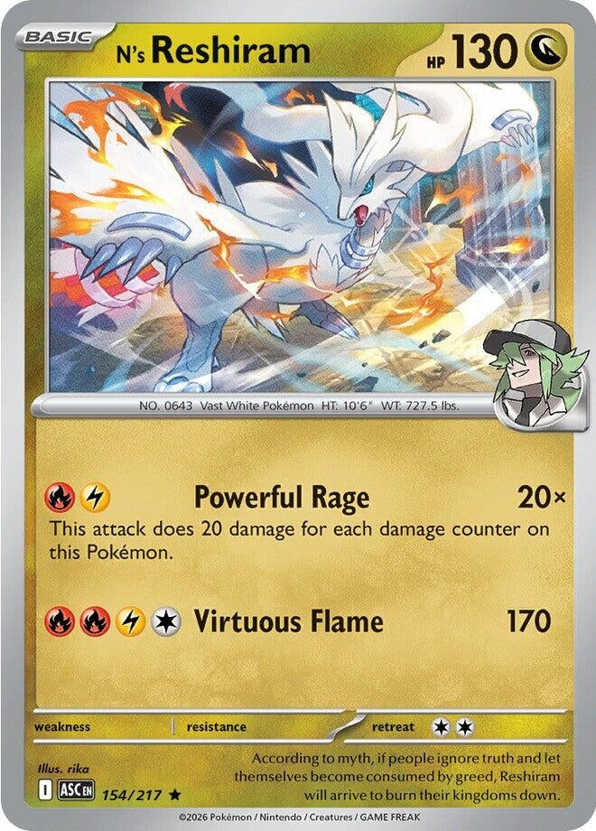 N's Reshiram (ME: Ascended Heroes) (154/217)