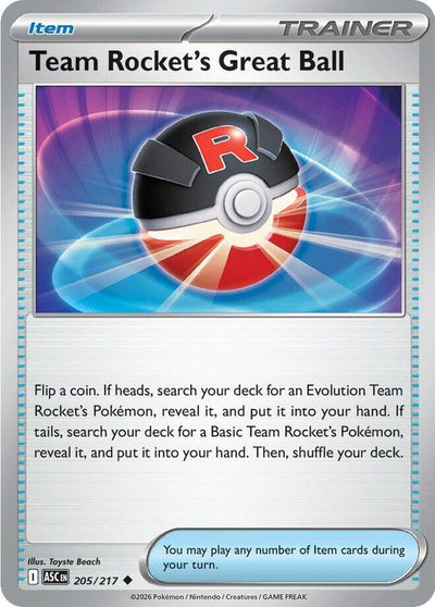 Team Rocket's Great Ball (ME: Ascended Heroes) (205/217)