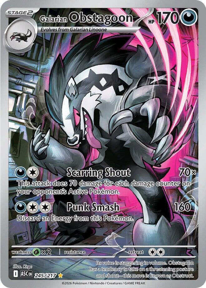 Galarian Obstagoon (ME: Ascended Heroes) (245/217)