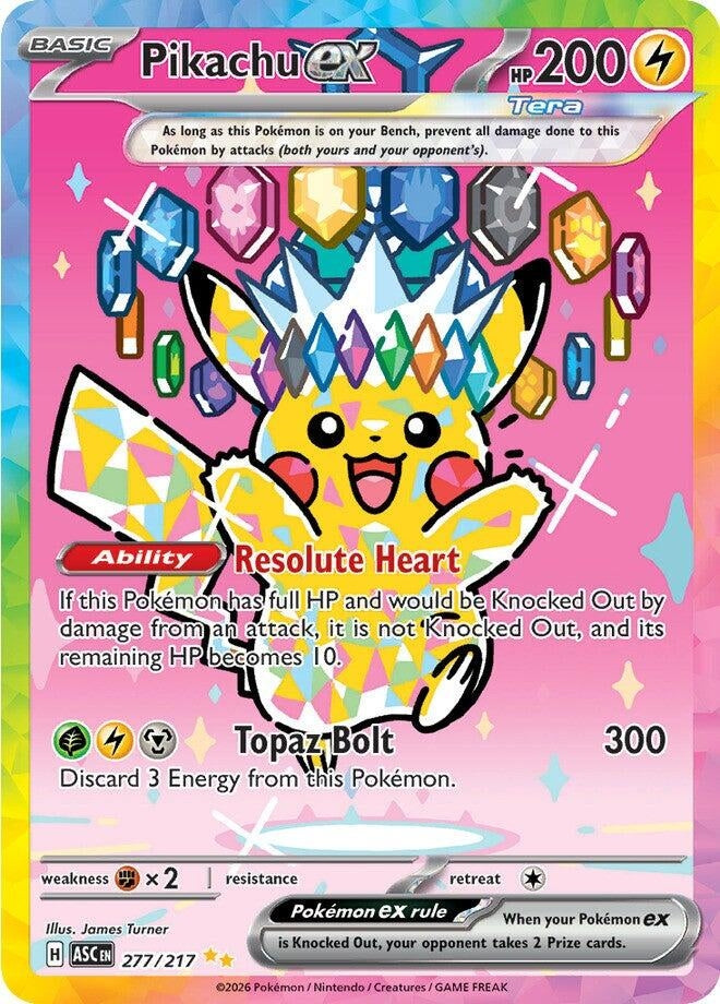 Pikachu ex (ME: Ascended Heroes) (277/217)