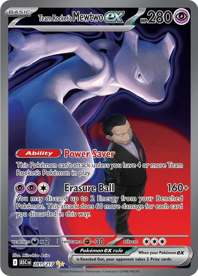 Team Rocket's Mewtwo ex (ME: Ascended Heroes) (281/217)