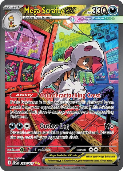 Mega Scrafty ex (ME: Ascended Heroes) (285/217)