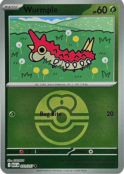 Wurmple (Love Ball) (ME: Ascended Heroes) (011/217)