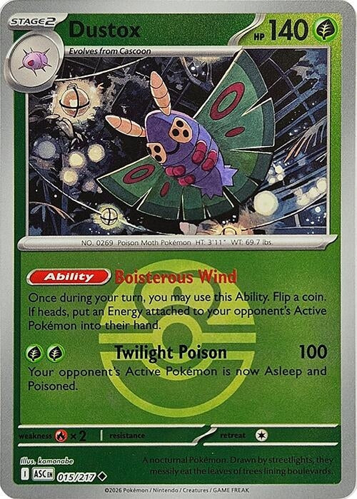 Dustox - 015/217 (Love Ball) (ME: Ascended Heroes) (015/217)