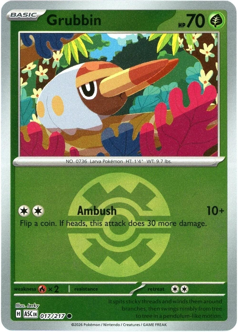 Image for Grubbin (Quick Ball) (ME: Ascended Heroes) (017/217) - Pokemon
