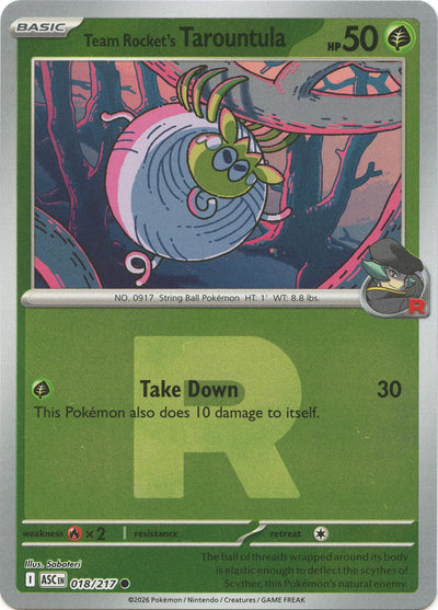 Team Rocket's Tarountula (Team Rocket) (ME: Ascended Heroes) (018/217)