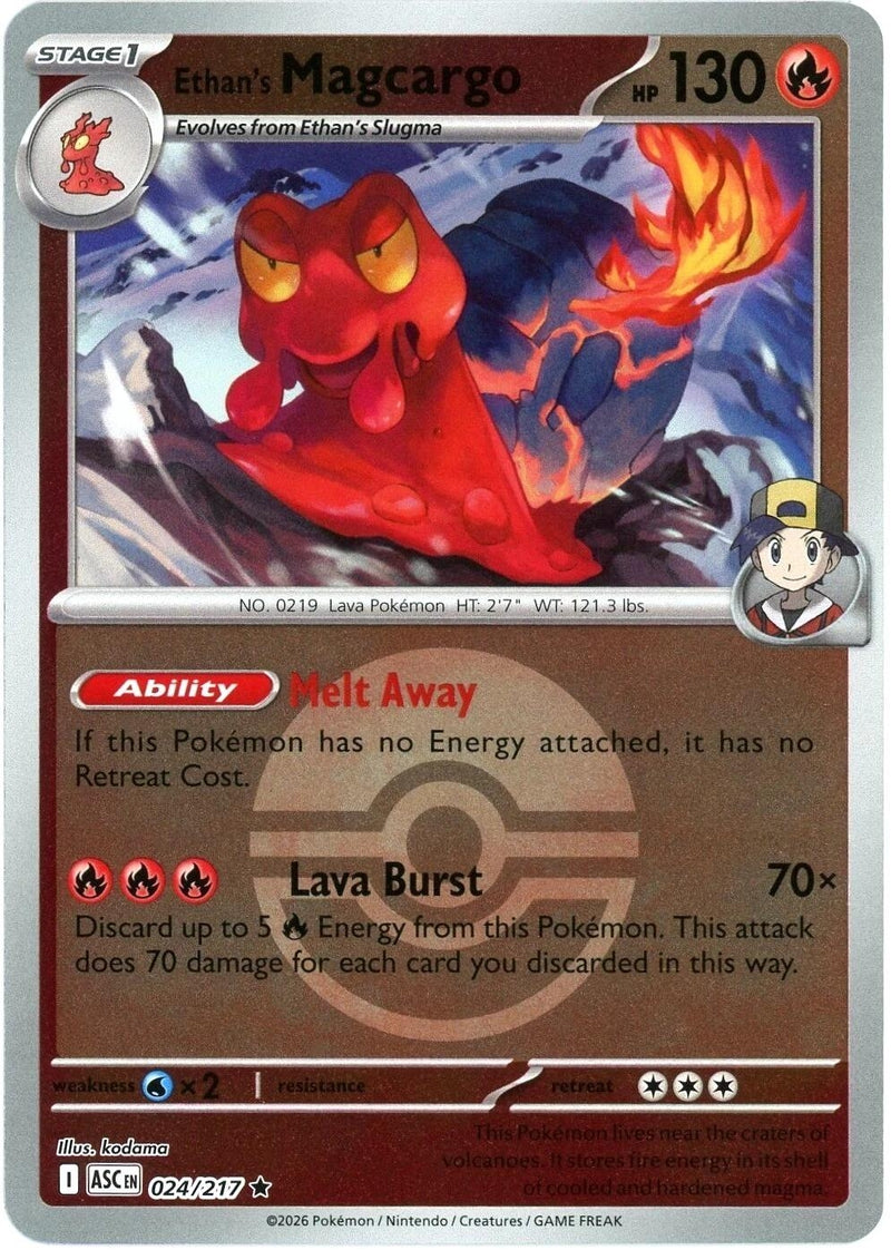 Ethan's Magcargo - 024/217 (Poke Ball) (ME: Ascended Heroes) (024/217)