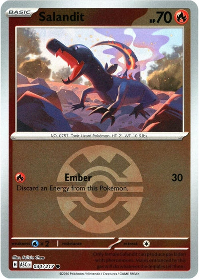 Salandit (Quick Ball) (ME: Ascended Heroes) (034/217)