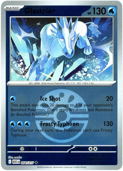 Glastrier (Friend Ball) (ME: Ascended Heroes) (054/217)