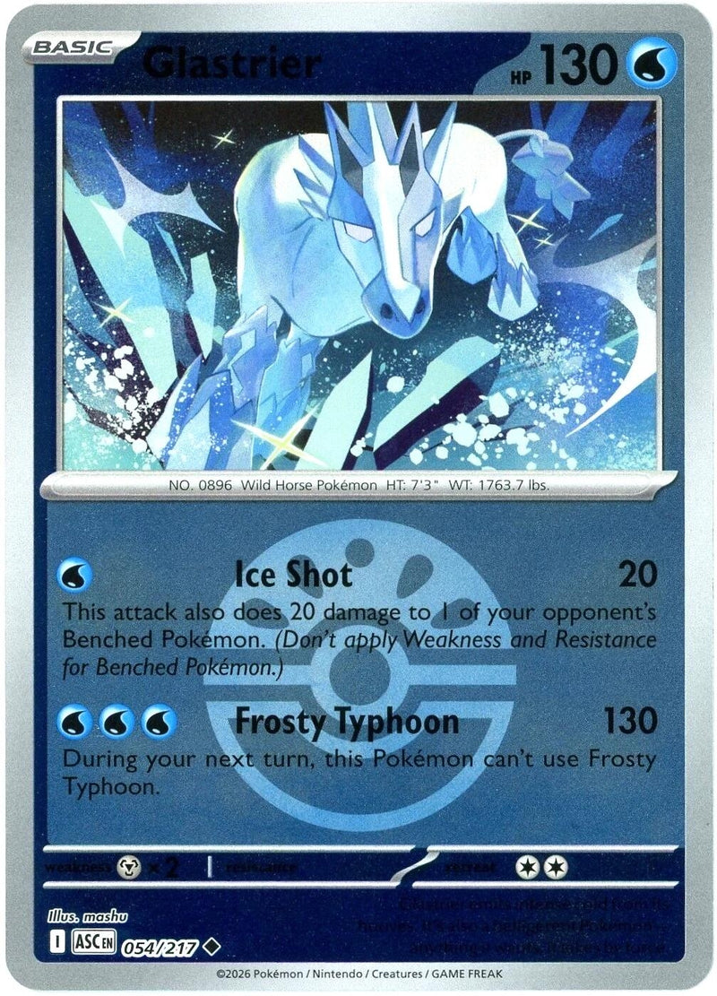 Image for Glastrier (Friend Ball) (ME: Ascended Heroes) (054/217) - Pokemon