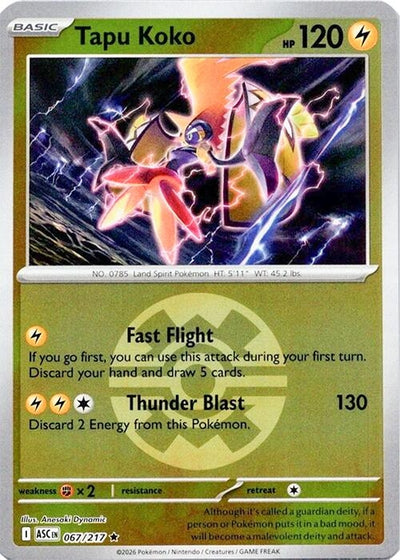 Tapu Koko (Quick Ball) (ME: Ascended Heroes) (067/217)