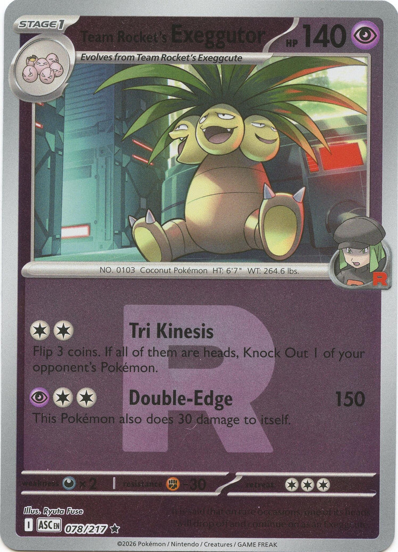 Team Rocket's exeggutor (Team Rocket) (ME: Ascended Heroes) (078/217)