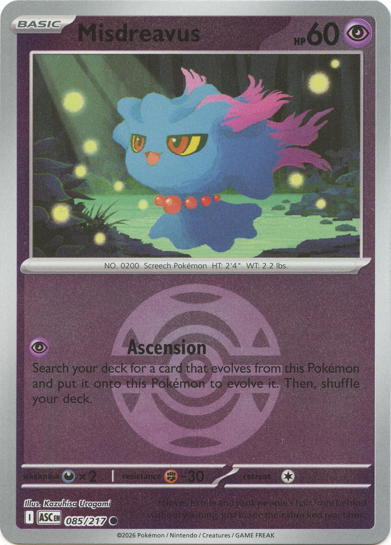 Misdreavus - 085/217 (Dusk Ball) (ME: Ascended Heroes) (085/217)