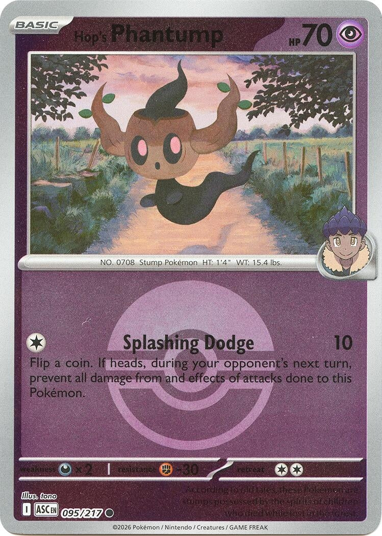Hop's Phantump (Poke Ball) (ME: Ascended Heroes) (095/217)