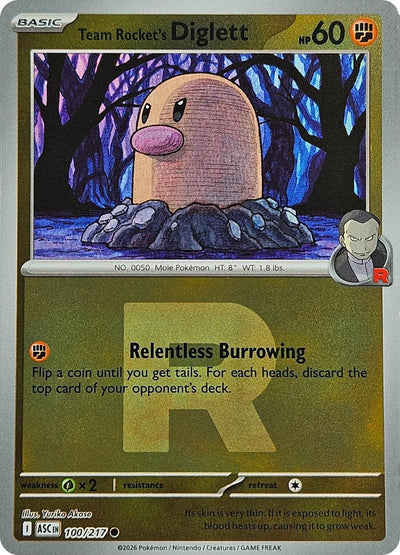 Team Rocket's Diglett (Team Rocket) (ME: Ascended Heroes) (100/217)
