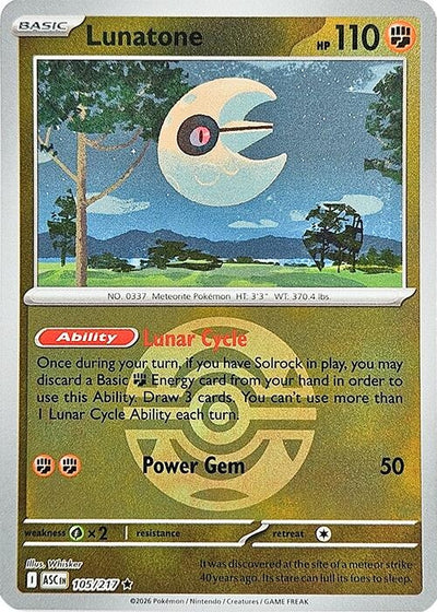 Lunatone (Dusk Ball) (ME: Ascended Heroes) (105/217)