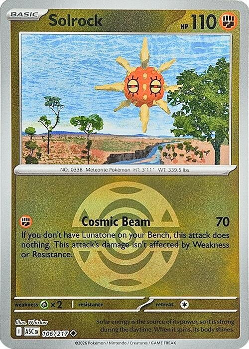 Solrock (Dusk Ball) (ME: Ascended Heroes) (106/217)