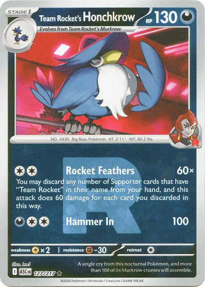 Team Rocket's Honchkrow (Team Rocket) (ME: Ascended Heroes) (127/217)