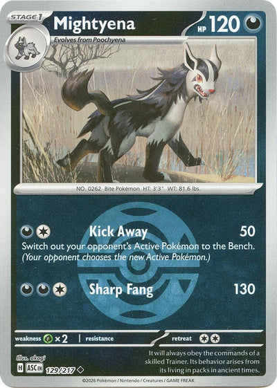 Mightyena - 129/217 (Dusk Ball) (ME: Ascended Heroes) (129/217)