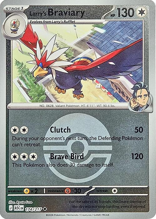Larry's Braviary (Poke Ball) (ME: Ascended Heroes) (174/217)