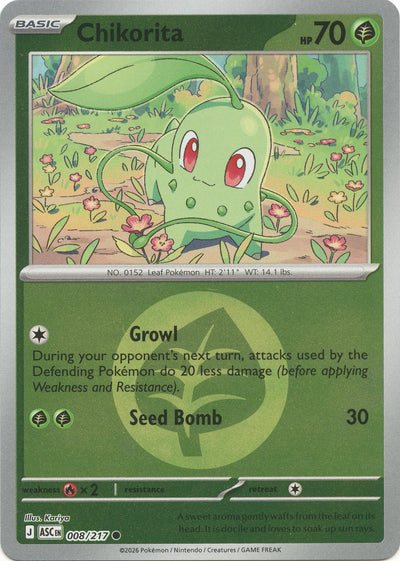 Chikorita (Energy Symbol Pattern) (ME: Ascended Heroes) (008/217)