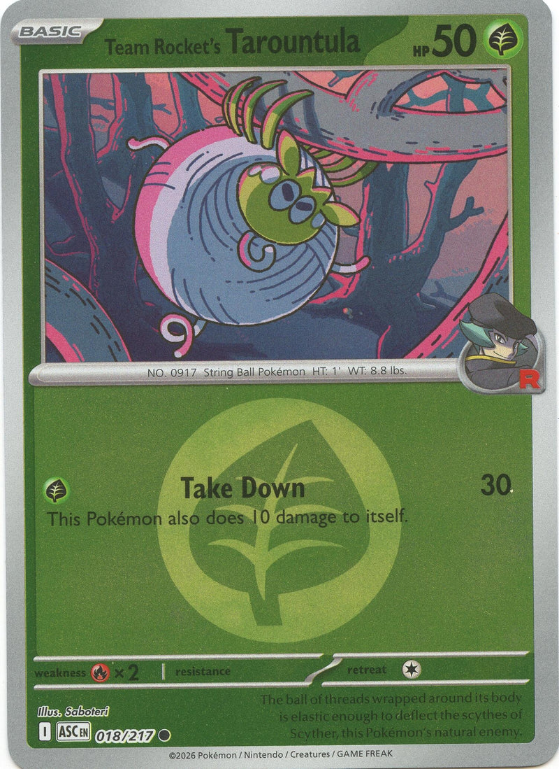 Team Rocket's Tarountula (Energy Symbol Pattern) (ME: Ascended Heroes) (018/217)