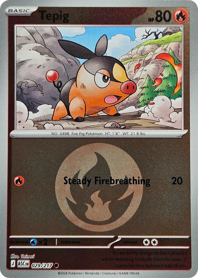 Tepig (Energy Symbol Pattern) (ME: Ascended Heroes) (029/217)
