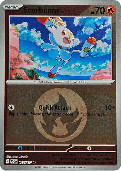 Scorbunny - 036/217 (Energy Symbol Pattern) (ME: Ascended Heroes) (036/217)