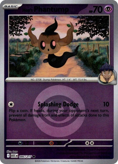 Hop's Phantump (Energy Symbol Pattern) (ME: Ascended Heroes) (095/217)