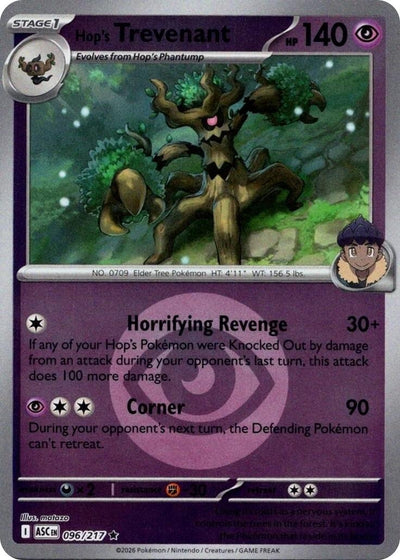 Hop's Trevenant - 096/217 (Energy Symbol Pattern) (ME: Ascended Heroes) (096/217)