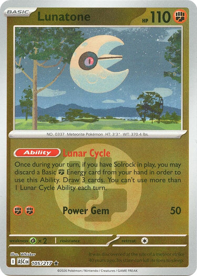 Lunatone (Energy Symbol Pattern) (ME: Ascended Heroes) (105/217)