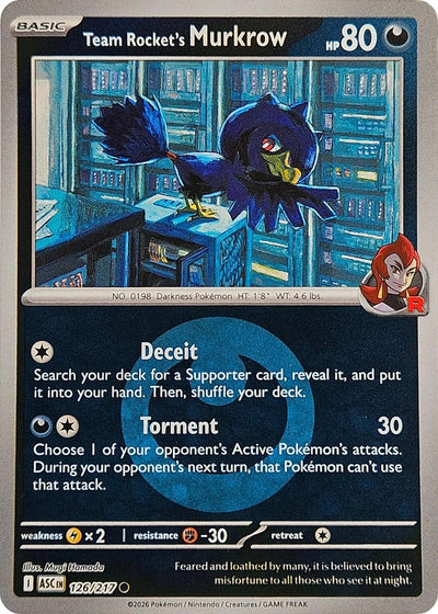 Team Rocket's Murkrow (Energy Symbol Pattern) (ME: Ascended Heroes) (126/217)