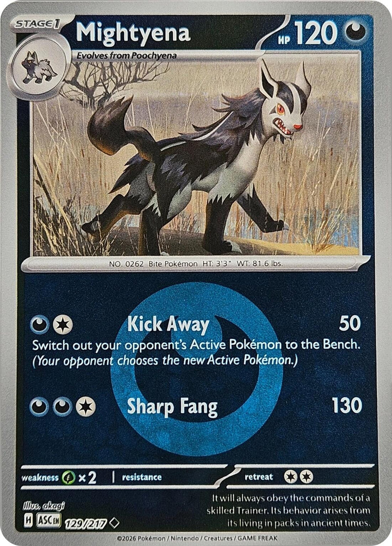 Mightyena - 129/217 (Energy Symbol Pattern) (ME: Ascended Heroes) (129/217)