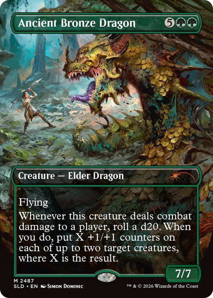 Image for Ancient Bronze Dragon (Secret Lair Drop Series) (2487) (SLD) - Magic: The Gathering
