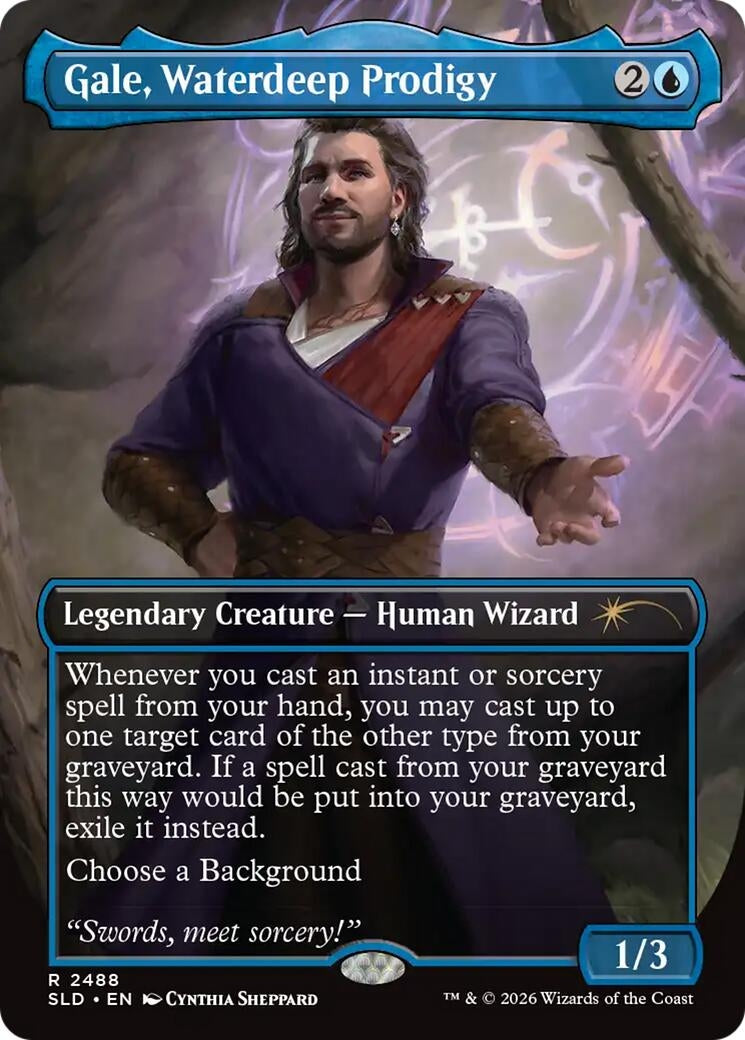 Image for Gale, Waterdeep Prodigy (Secret Lair Drop Series) (2488) (SLD) - Magic: The Gathering