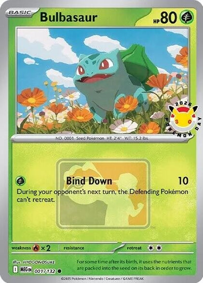 Bulbasaur (Pokemon Day 2026) (Miscellaneous Cards & Products) (001/132)